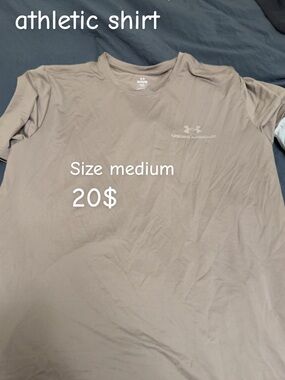 Under Armour Men's Short-Sleeve Athletic Crew Tee - Taupe